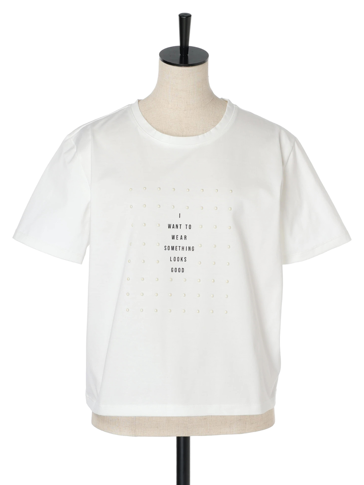 限定)パールディティールTシャツ / COOMB(クーム)のTシャツ 限定)パールディティールTシャツ / COOMB(クーム)のTシャツ