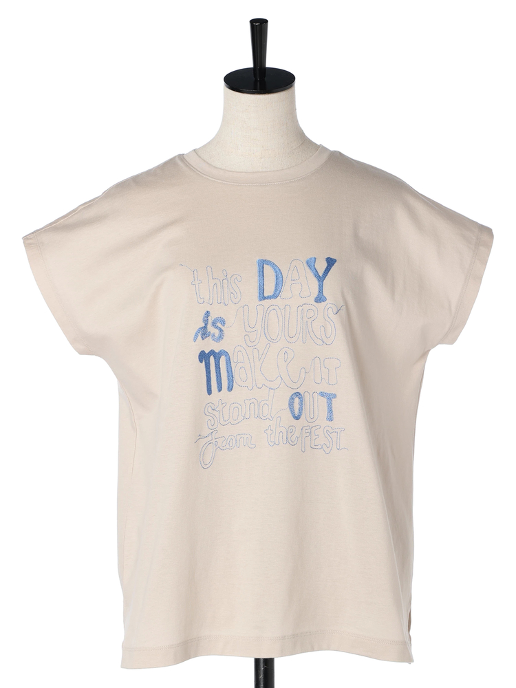 COOMB(クーム) |刺しゅうロゴＴシャツ