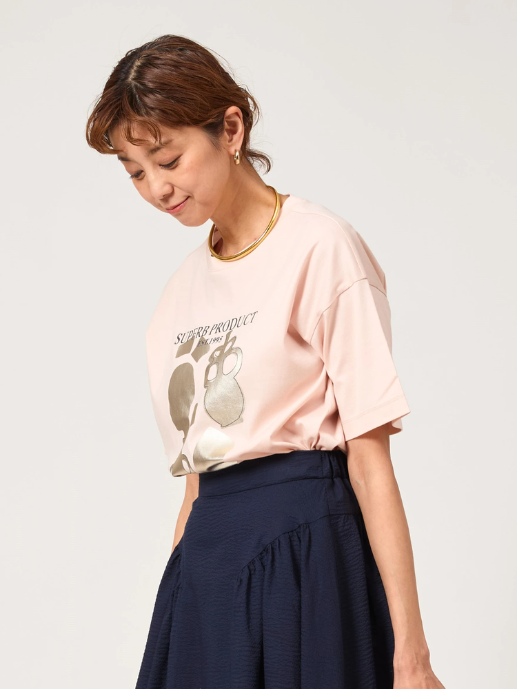 箔プリントカジュアルTシャツ / COOMB(クーム)のTシャツ 箔プリントカジュアルTシャツ / COOMB(クーム)のTシャツ