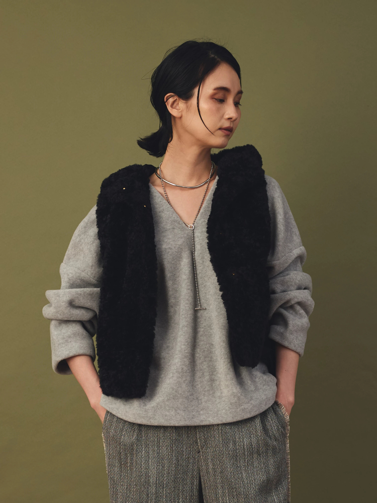 coomb クームリアルファーコンビジレファーベスト