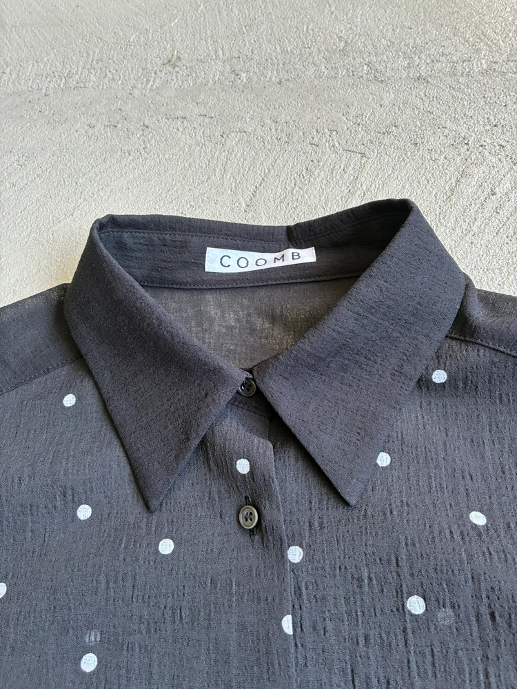 COOMB(クーム) |アシンメトリドット柄シャツ