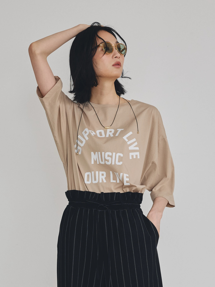 COOMB(クーム) |ロゴプリント5部袖Tシャツ