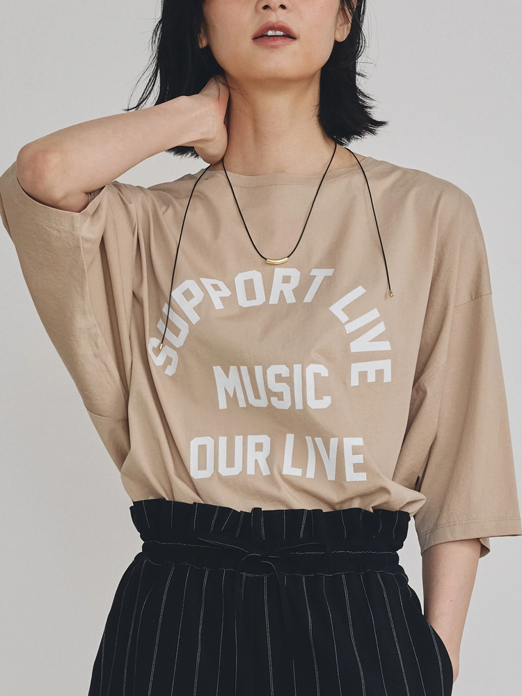 COOMB(クーム) |ロゴプリント5部袖Tシャツ