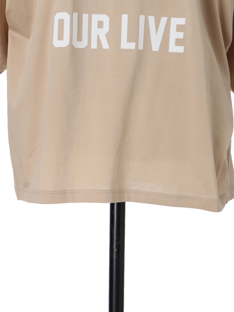 COOMB(クーム) |ロゴプリント5部袖Tシャツ