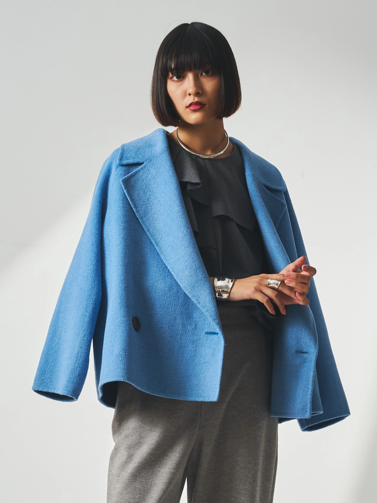 スタイリスト金子綾×uncrave WHITEコラボ】リバー ジャケットコート